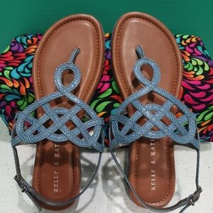 Kelly & Katie Denim Blue Sandals